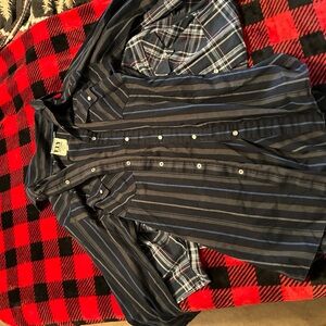 Ely Cattlemen’s Men's Striped Long Sleeve Pearl Button-Down Shirt